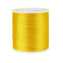 Cordão Acetinado Rabo De Rato 1Mm Rolo Com 100M Ouro