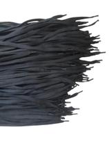 Cordão Achatado em poliéster 8mm preto com ponteira (100 unds) 1,40m Cordão Achatado em poliéster 8mm preto com ponteira (100 unds) 1,40m