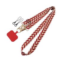 Cordão Ajustável Para Celular Com Suporte Para Cartão E Charme De Pérola Anti-Perda Cordão Ajustável Para Celular Com Suporte Para Cartão E Charme De Pérola Anti-Perda