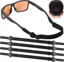 Cordão Ajustável para Óculos KSACLE 4 Unidades Preto 20-31 cm