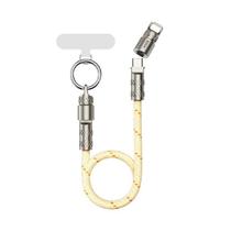 Cordão Alça c/ Cabo Carregador & Dados R15 Tipo C da ROCK Cordão Alça c/ Cabo Carregador & Dados R15 Tipo C da ROCK