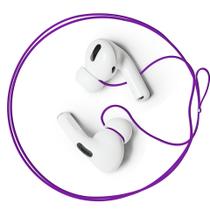 Cordão anti-perda com alça para fones de ouvido intra-auriculares sem fio, roxo - Podstring Cordão anti-perda com alça para fones de ouvido intra-auriculares sem fio, roxo - Podstring
