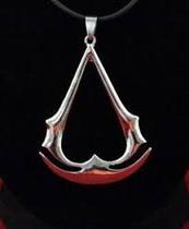 Cordão Assassin's Creed Pingente Gamer Geek Símbolo Metal Cromado Ajustável Masculino Top Cordão Assassin's Creed Pingente Gamer Geek Símbolo Metal Cromado Ajustável Masculino Top