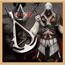 Cordão Assassin's Creed Syndicate Pingente Gamer Geek Símbolo Cromado Ajustável Moda Masculina