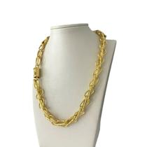 Cordão Balão 13mm Feminino - Banhado a Ouro 18k