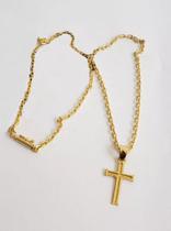 Cordão Banhado A Ouro 18k Cadeado 3mm Pingente E Pulseira Cordão Banhado A Ouro 18k Cadeado 3mm Pingente E Pulseira