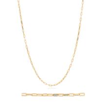 Cordão Banhado Ouro 18k Masculino Rommanel Elo Cadeado Tamanho 60