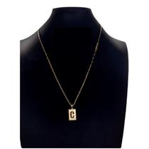 Cordão Carti 2mm com pingente inicial C Cordão Carti 2mm com pingente inicial C