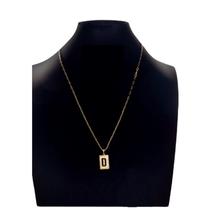 cordão Carti 2mm pingentecom a inicial D cordão Carti 2mm pingentecom a inicial D