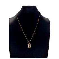 cordão Carti 2mm pingentecom a inicial D cordão Carti 2mm pingentecom a inicial D