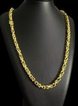 Cordão cassino 8mm banhado a ouro 18k