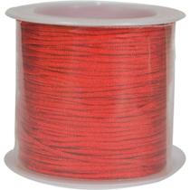Cordão Cetim 1MM Vermelho com 20M