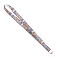 Cordão Chaveiro Fleetwood Mac Tie Dye Azul e Laranja Grande Premium
