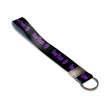 Cordão Chaveiro Kit de 5 Deep Purple Preto Pequeno Premium