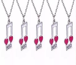 Cordão Colar Amigas Best Friends Forever Níquel - 5 Pçs Cordão Colar Amigas Best Friends Forever Níquel - 5 Pçs