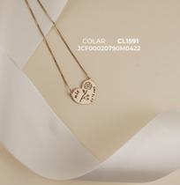 Cordão colar Gargantilha feminino folheado a ouro Jalde Dia das mães