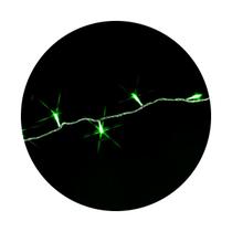 Cordão Com 50 Lampadas De Led Formato Pequena Gota 5 Metros Fio Crystal Cores:Verde Cordão Com 50 Lampadas De Led Formato Pequena Gota 5 Metros Fio Crystal Cores:Verde