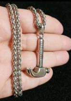 Cordão com Pingente em Aço Inox Martelo Construção Profissão Cordão com Pingente em Aço Inox Martelo Construção Profissão