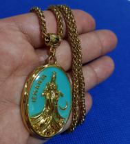 Cordão com Pingente Iemanja Rainha do Mar