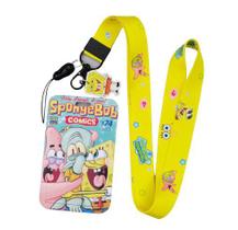 Cordão Com Porta Crachá Bob Esponja Patrick Lanyard Id