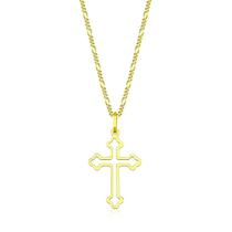 Cordão Corrente 60cm 3x1 Pingente Crucifixo Ouro 18k Maciça Cordão Corrente 60cm 3x1 Pingente Crucifixo Ouro 18k Maciça