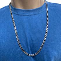 Cordão Corrente Colar Masculino Grumet Laminada 6mm Aço Inox original