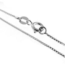 Cordão Corrente Colar Veneziana Italiana 45cm Em Prata 925