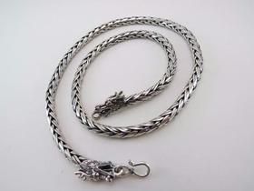 Cordão Corrente De Bali Palmera Trançada 70cm Em Prata 925