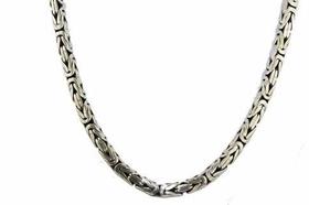 Cordão Corrente De Bali Ponto Peruano 60cm Em Prata 925