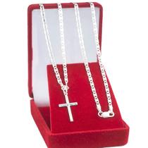 Cordão Corrente De Prata 925 Masculina Piastrine 2.5mm 70cm Pingente Cruz Cordão Corrente De Prata 925 Masculina Piastrine 2.5mm 70cm Pingente Cruz