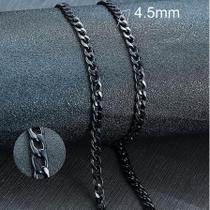 Cordão Corrente Elo Grumet Médio Aço Inox 316l Preto Cordão Corrente Elo Grumet Médio Aço Inox 316l Preto