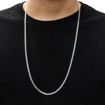 Cordão Corrente Grumet 70cm Italiana Em Prata 925