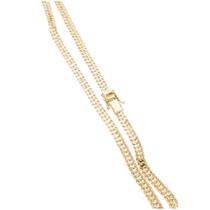 Cordão Corrente Grumet Duplo Fecho 7mm 40G Top Cordão Corrente Grumet Duplo Fecho 7mm 40G Top