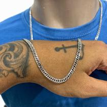 Cordão Corrente grumet Elo Duplo Aço inox maciço legitimo