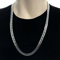 Cordão Corrente Grumet Elo Duplo Grossa Masculino Aço Inox