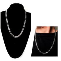 Cordão Corrente Masculina Elos Grumet Escamas 7mm Fina Aço Inoxidável Luxo Cordão Corrente Masculina Elos Grumet Escamas 7mm Fina Aço Inoxidável Luxo