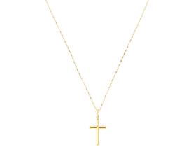 Cordão Corrente Masculina Ouro 70cm + Pingente Crucifixo Ouro 18k Cadeado Cordão Corrente Masculina Ouro 70cm + Pingente Crucifixo Ouro 18k Cadeado