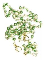 Cordão Corrente Metal Feminino Óculos Leitura Verde Perolado