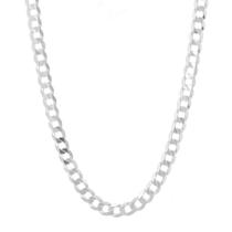 Cordão Corrente Prata 925 Grumet Grossa 8,5 Mm X 80 Cm