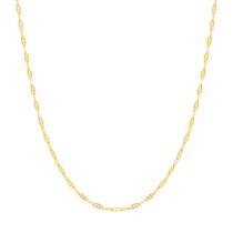 Cordão corrente rommanel banhado ouro 18k feminino navete 50cm 531298