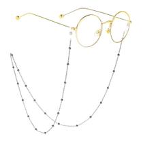 Cordão Corrente Segura Óculos Banhado Prata Unissex