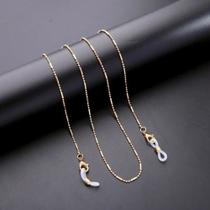 Cordão Corrente Segura Salva Óculos Dourado 70cm