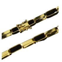 Cordão Corrente Tijolinho 7mm cor semelhante ao ouro 18k Cordão Corrente Tijolinho 7mm cor semelhante ao ouro 18k