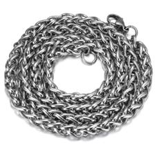 Cordão Corrente Trança em Aço Inox 316L