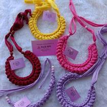 Cordão crochê moda verão