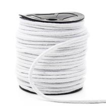 Cordão de Algodão Trançado Simples Branco Danitex 5mm - 30 Metros Cordão de Algodão Trançado Simples Branco Danitex 5mm - 30 Metros