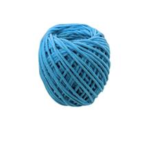 Cordão de Algodão Trancelim 5mm para Artesanato e Macramê Azul Celeste