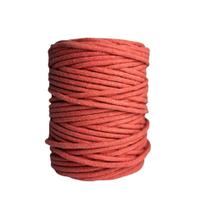 Cordão de Algodão Trancelim 6mm para Artesanato e Macrame Goiaba