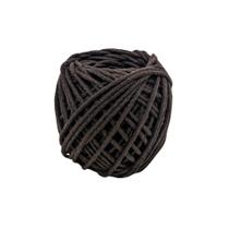 Cordão de Algodão Trancelim 6mm para Artesanato e Macramê Marrom