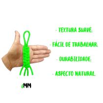 Cordão de algodão Trancelim 6mm para Artesanato e Macrame Verde Neon 50 mts